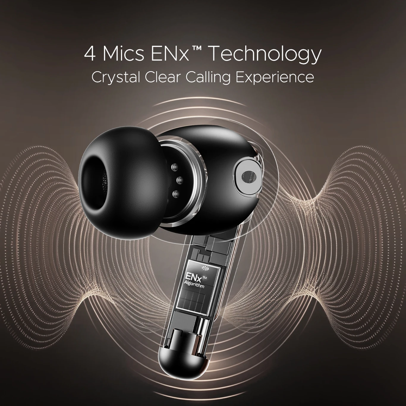 boAt Airdopes 161 ANC Elite,ANC, 50 H Battery,,ENx Tech, Stream Ad Free Music via App Bluetooth Headset (Black, True Wireless)